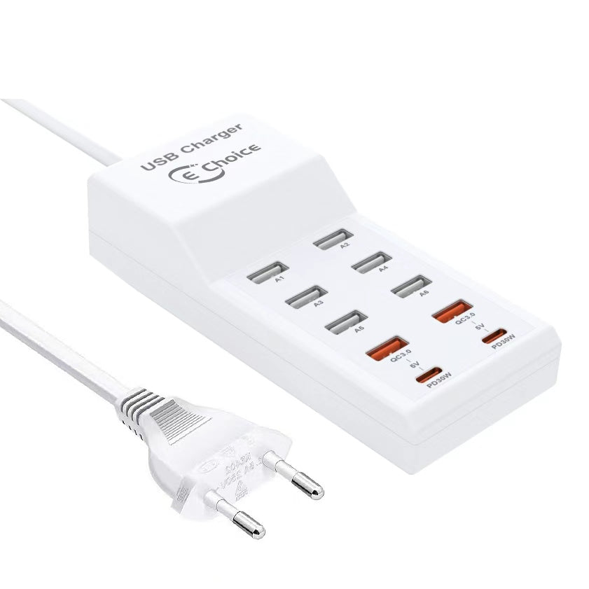 E-Choice 96W 10-Port Professional Charging Station