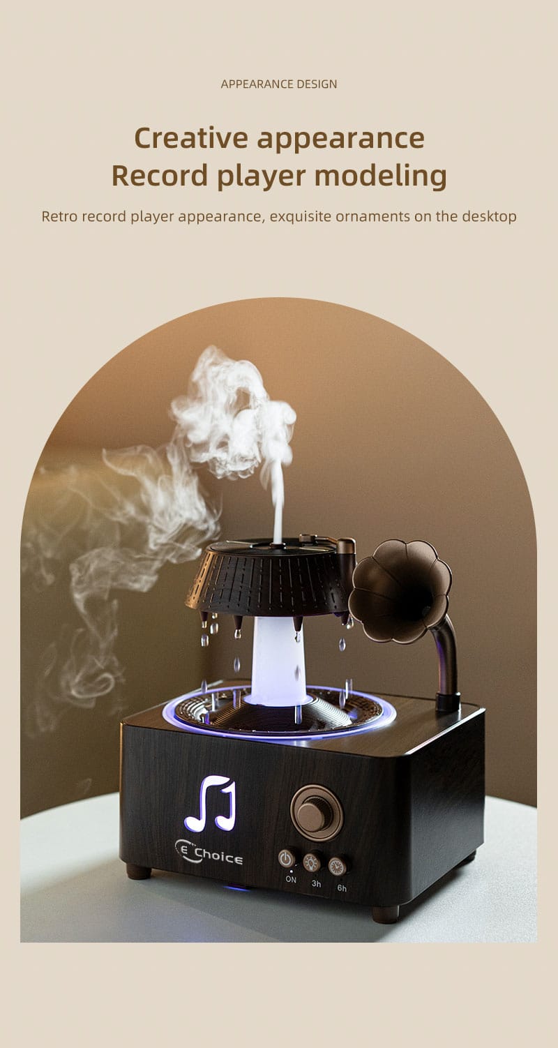 E-Choice Vintage Record Player Aroma Diffuser